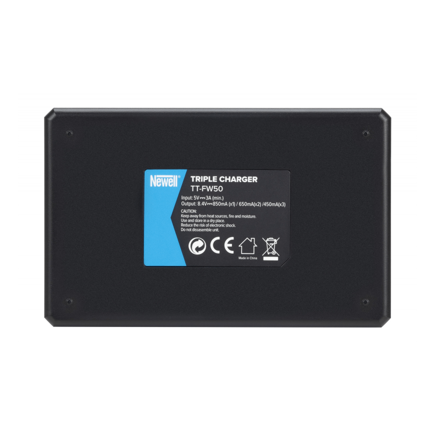 Newell TT-USB-C Trigubinis Įkroviklis NP-FW50 Sony fotoaparatams – 2