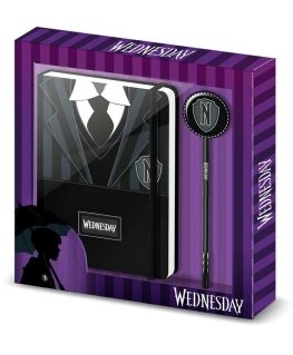 Karactermania Wednesday Uniform diary + pen set