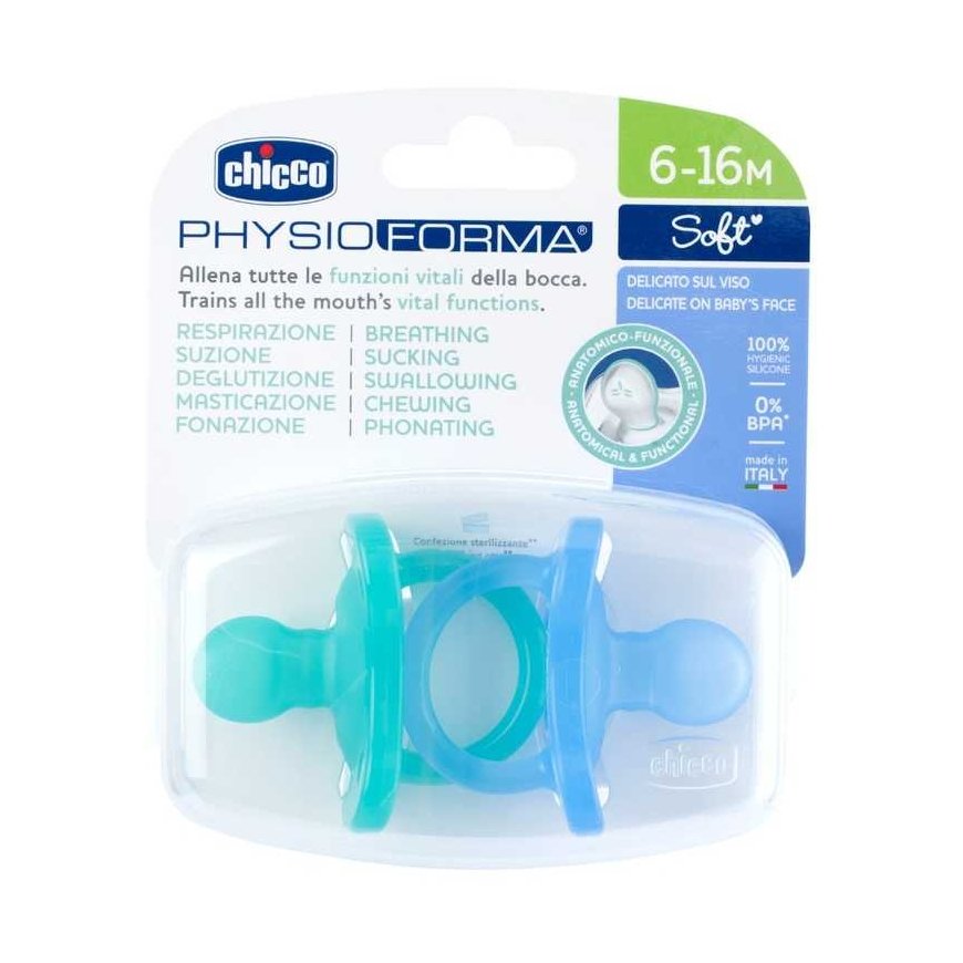 Chicco Physio Soft Silicone Pacifier Blue 6-12M – 2