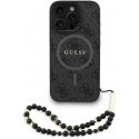Guess PU odos 4G spalvotas žiedinis dirželis MagSafe dėklas skirtas Apple iPhone 16 Pro Max juodos spalvos Guess PU odos 4G spalvotas žiedinis dirželis MagSafe dėklas skirtas Apple iPhone 16 Pro Max juodos spalvos