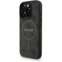 Чехол Guess PU Leather 4G Colored Ring Strap MagSafe для Apple iPhone 16 Pro Max черного цвета Чехол Guess PU Leather 4G Colored Ring Strap MagSafe для Apple iPhone 16 Pro Max черного цвета