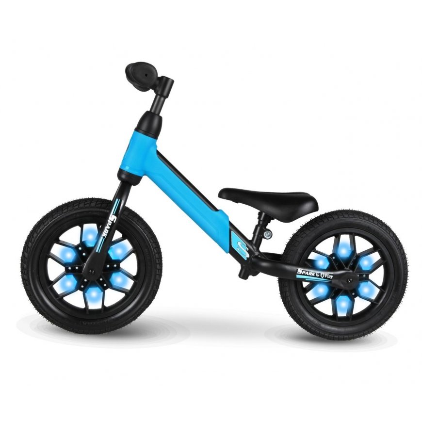 Balance bike with glowing wheels Q Play SPARK Blue – 2
