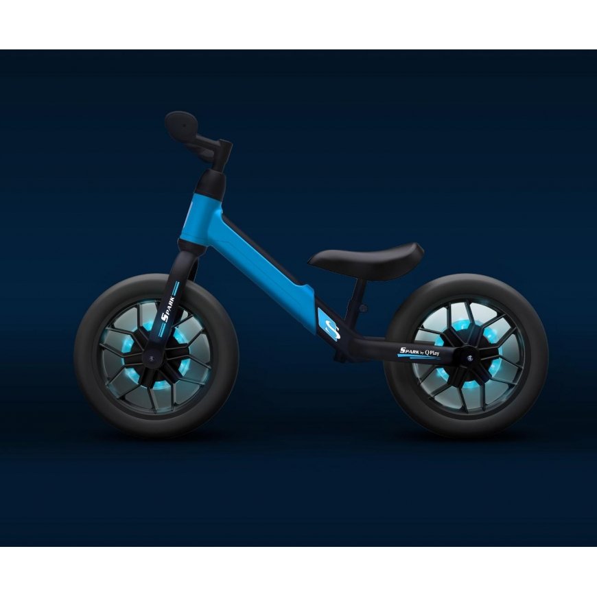 Balance bike with glowing wheels Q Play SPARK Blue – 5