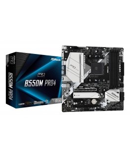 Asrock B550M Pro4 AMD B550 Ligzda AM4 mikro ATX