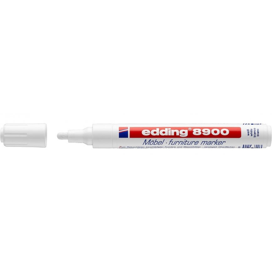 Edding 8750 ūdensnoturīgais marķieris Lodes gals Balts