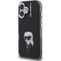 Karl Lagerfeld IML Aquarelle Karl vāciņš iPhone 16 melns Karl Lagerfeld IML Aquarelle Karl vāciņš iPhone 16 melns