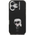 Karl Lagerfeld IML Aquarelle Karl vāciņš iPhone 16 melns Karl Lagerfeld IML Aquarelle Karl vāciņš iPhone 16 melns