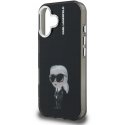 Karl Lagerfeld IML Aquarelle Karl vāciņš iPhone 16 melns Karl Lagerfeld IML Aquarelle Karl vāciņš iPhone 16 melns