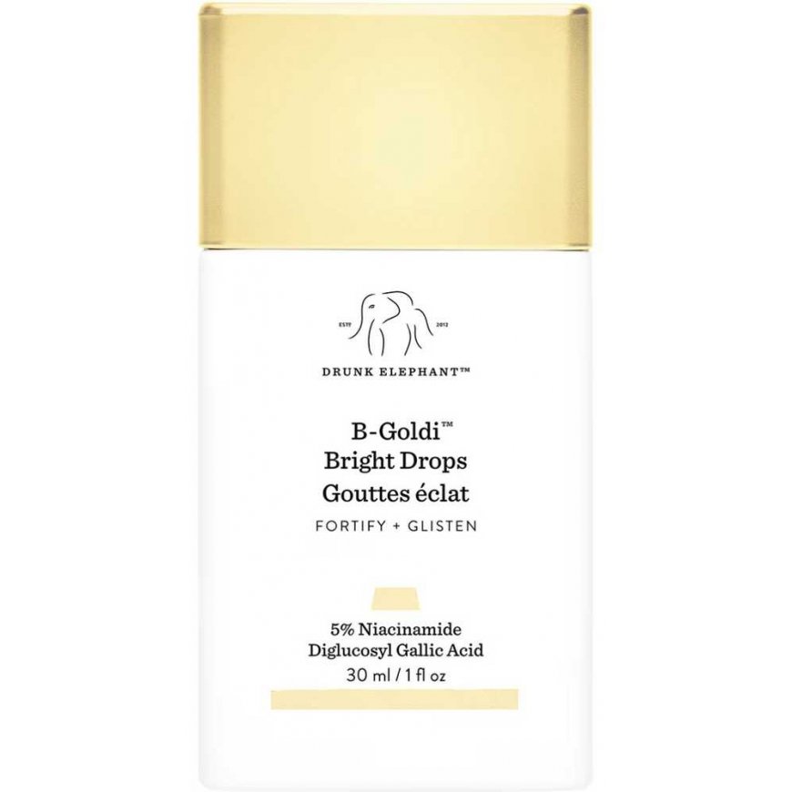Drunk Elephant Kirkastavat tipat niacinamidilla B-Goldi (Bright Drops), 30 ml – 2