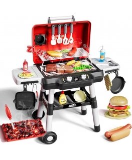 WOOPIE Grilis Barbecue Viryklė Ogrodowa Interaktyvi LED Rinkinys XL 31 el.