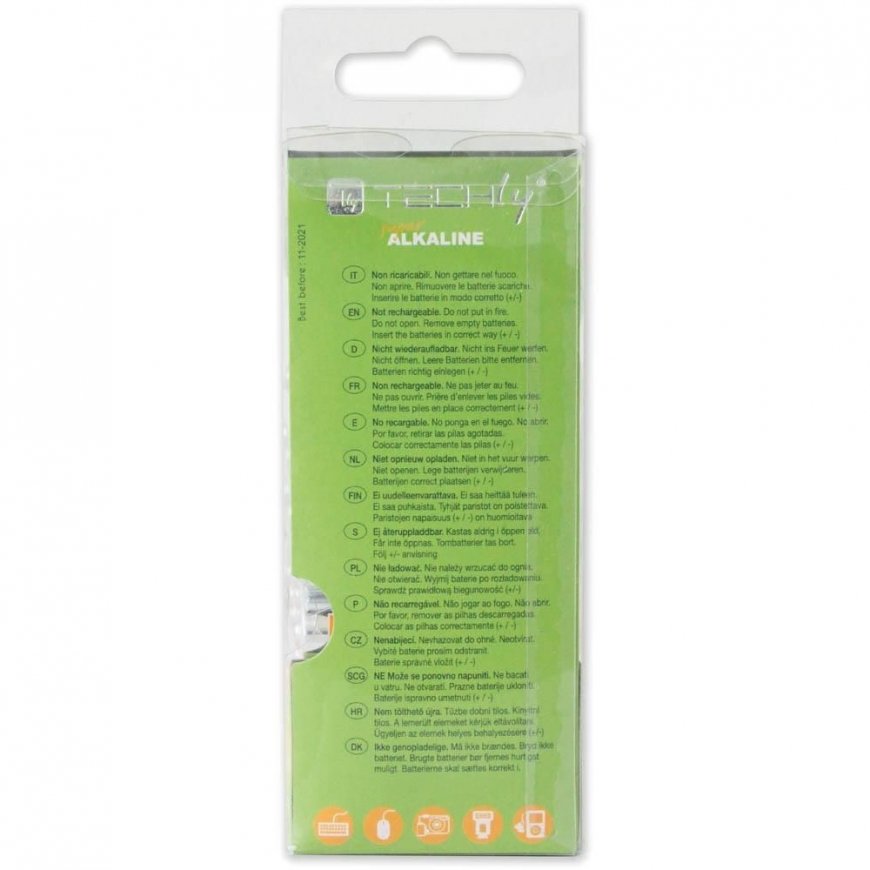 Techly Multipack 24 High Power Batteries Stylus AA Alkaline LR06 1.5V IBT-KAL-LR06-B24T – 5