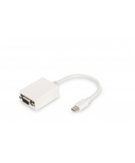 Digitus DB-340407-001-W videokaapeli-adapteri 0,15 m Mini DisplayPort Valkoinen