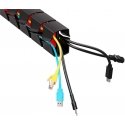 Nanors 'Nano RS' table cable organizer / cover, 1345 mm, black and red, RS125 Nanors 'Nano RS' table cable organizer / cover, 1345 mm, black and red, RS125