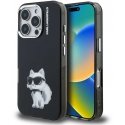 Karl Lagerfeld IML Aquarelle Choupette vāciņš, paredzēts iPhone 16 Pro, Melns Karl Lagerfeld IML Aquarelle Choupette vāciņš, paredzēts iPhone 16 Pro, Melns