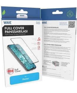 Защитное стекло Wave Full Cover, Honor 400, черная рамка