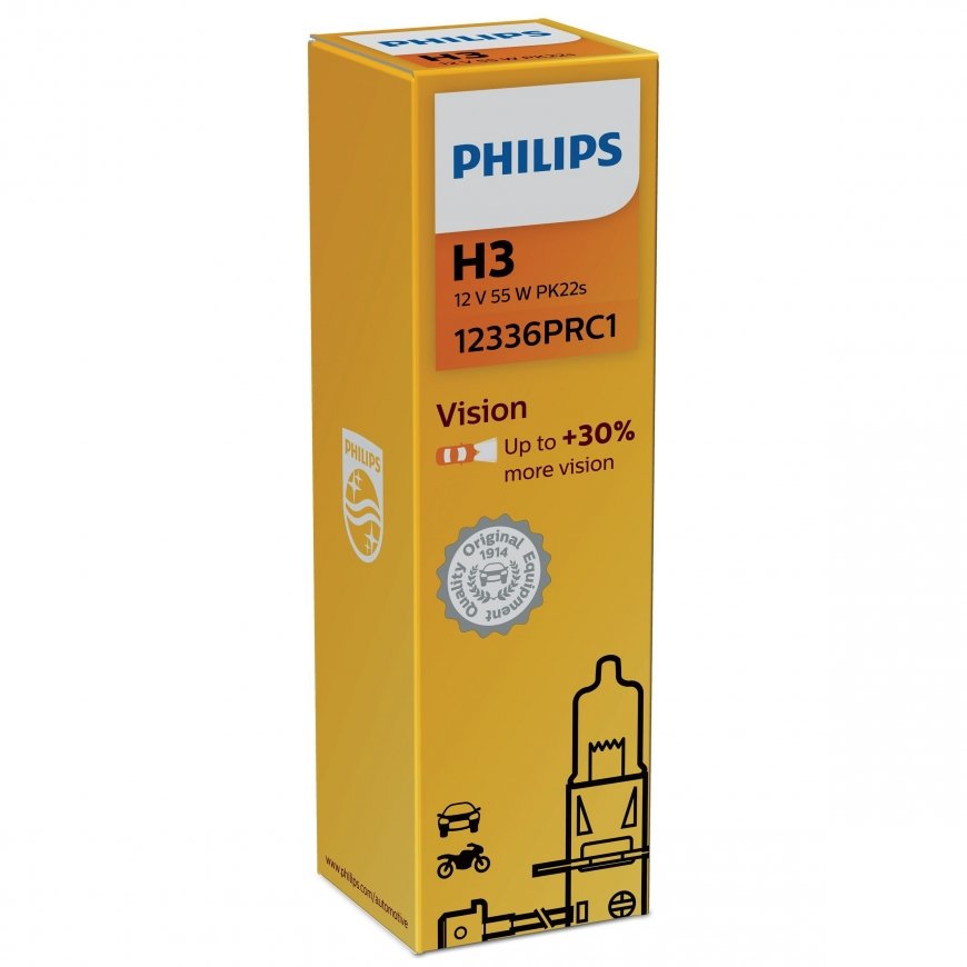 Philips Vision 12336PRC1 auto spuldze H3