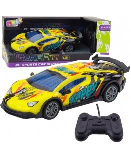 Игрушечный спортивный автомобиль Lean Toys с дистанционным управлением 1:22 с LED подсветкой