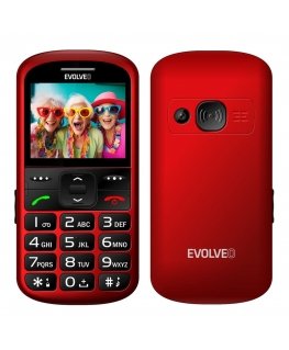EVOLVEO EasyPhone XS, mobile phone for seniors, red