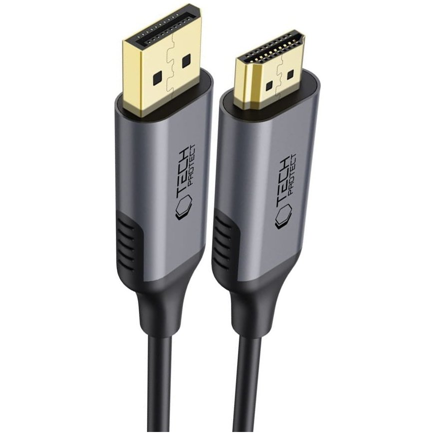 TECH-PROTECT ULTRABOOST CABLE DISPLAYPORT TO HDMI 2.0 4K 60HZ 20