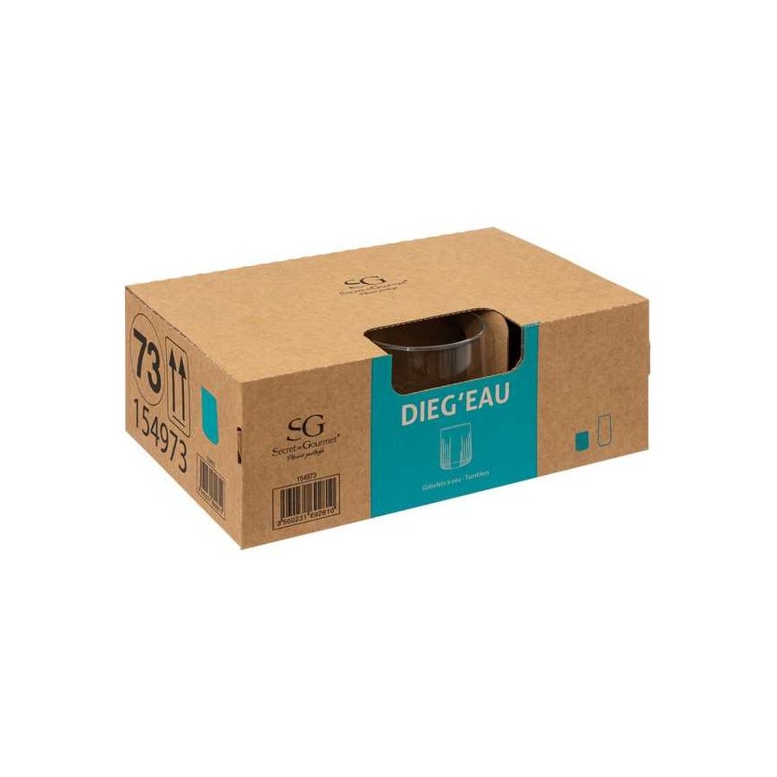 PIECES Žemos stiklinės Dieg'eau, 6 vnt. po 310 ml – 3