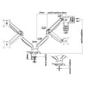 InLine 23171B подставка / крепление для мониторов 43,2 cm (17") Стол Черный InLine 23171B подставка / крепление для мониторов 43,2 cm (17") Стол Черный