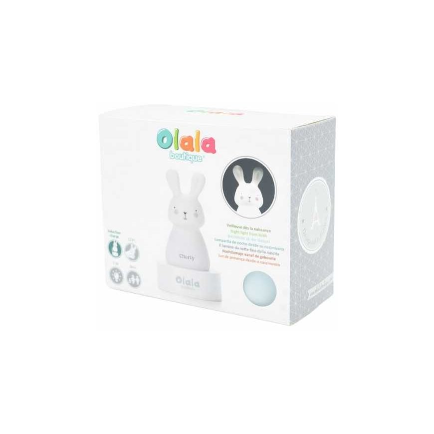 Olala Boutique Olala LED gultas lampiņa - Charly Bunny, Zila – 2