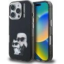 Karl Lagerfeld IML akvarelės Karl ir Choupette dėklas, skirtas iPhone 16 Pro Max Juodas Karl Lagerfeld IML akvarelės Karl ir Choupette dėklas, skirtas iPhone 16 Pro Max Juodas