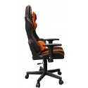 Игровое кресло GEMBIRD SCORPION черное сетчатое оранжевое Игровое кресло GEMBIRD SCORPION черное сетчатое оранжевое