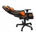 Игровое кресло GEMBIRD SCORPION черное сетчатое оранжевое Игровое кресло GEMBIRD SCORPION черное сетчатое оранжевое