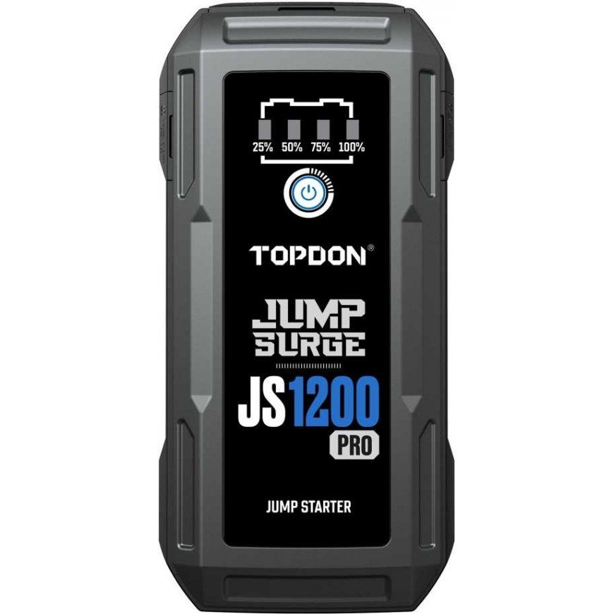 Viking TOPDON Автомобильный Пусковой Устройство JumpSurge 1200 PRO, 10000 мАч – 2