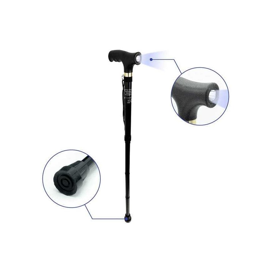 Maximex Folding Aluminum Pole, Adjustable Height and LED – 4