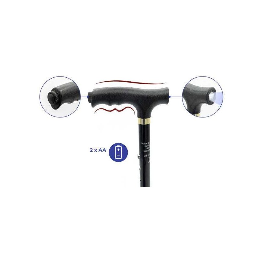 Maximex Folding Aluminum Pole, Adjustable Height and LED – 5