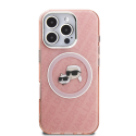 Karl Lagerfeld IML K&CH Heads toistuvan logon "MagSafe" kuori iPhone 16 Pro Max:lle, vaaleanpunainen Karl Lagerfeld IML K&CH Heads toistuvan logon "MagSafe" kuori iPhone 16 Pro Max:lle, vaaleanpunainen