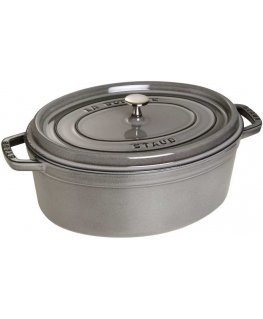 STAUB LA COCOTTE Dzelzs katls, ovāls, 8 l, grafīts