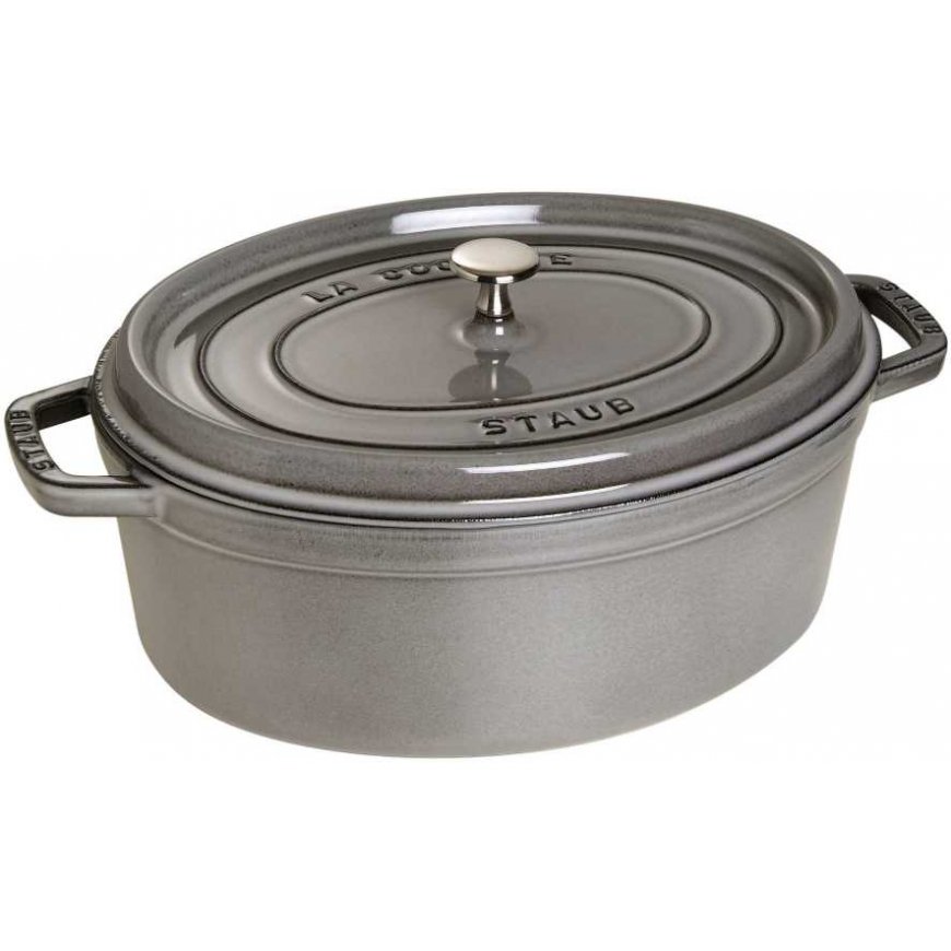 STAUB LA COCOTTE Ketaus pott, ovaalne, 8 l, grafiit