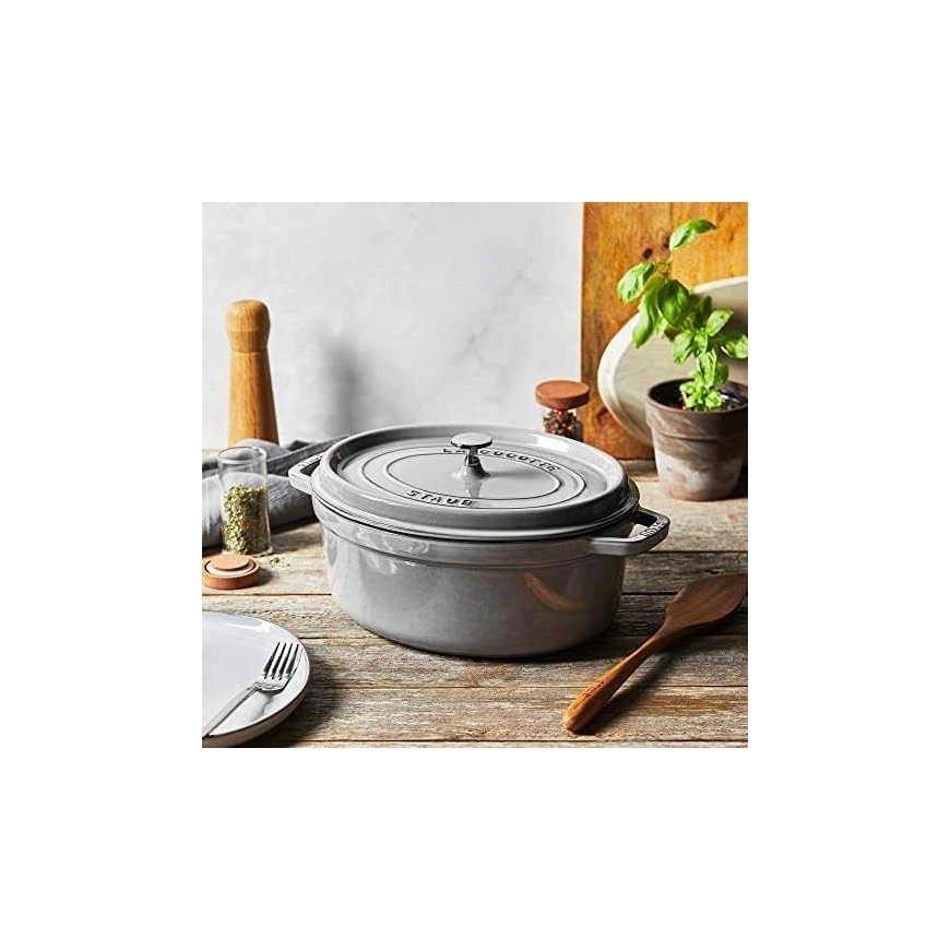 STAUB LA COCOTTE Чугунный горшок, овальный, 8 л, графит – 3
