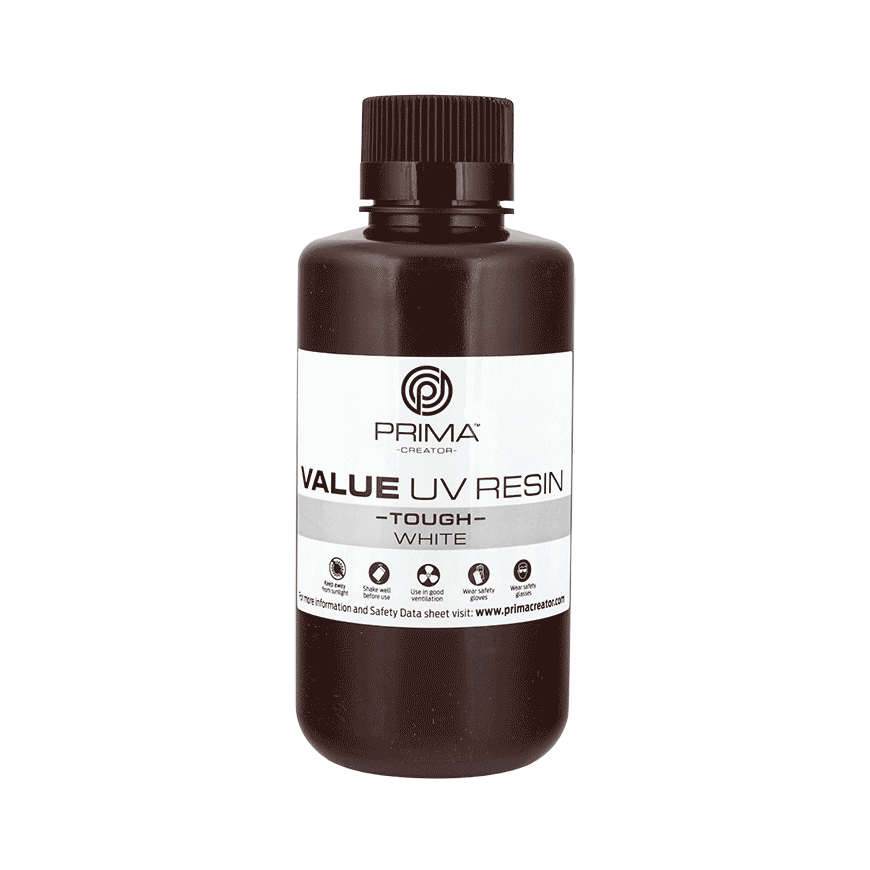 PrimaCreator Value Tough UV resin (like ABS) - 500ml - White – 2