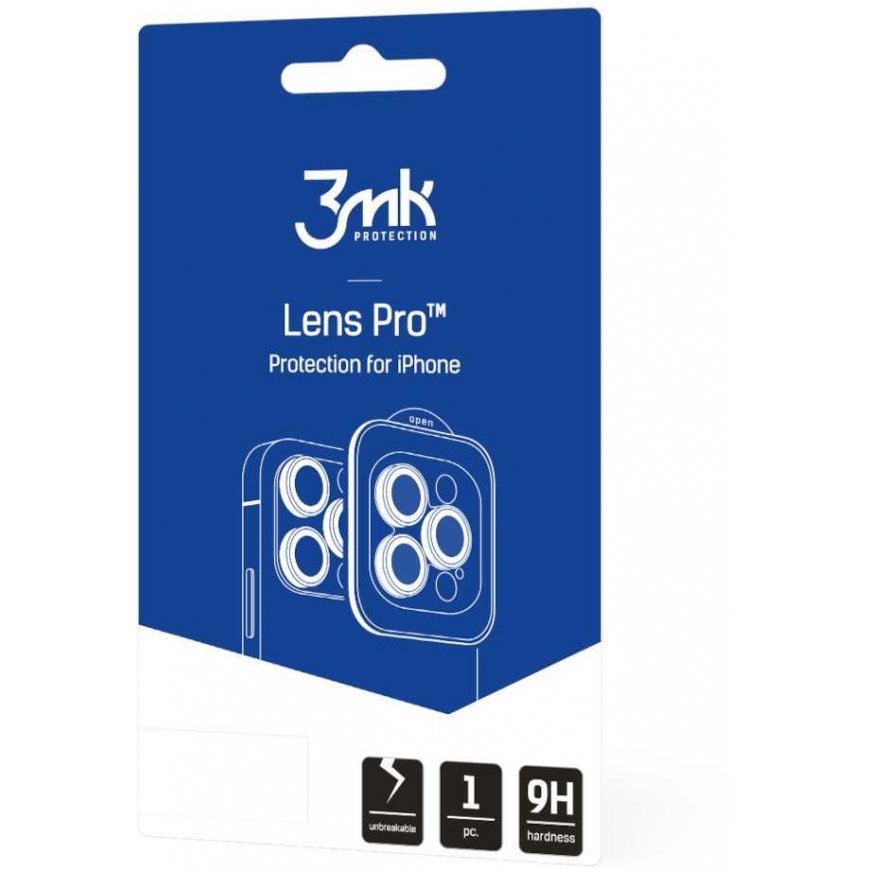 Apple iPhone 17 Pro / 17 Pro Max - 3mk objektiivi kaitse, vikerkaare värvid