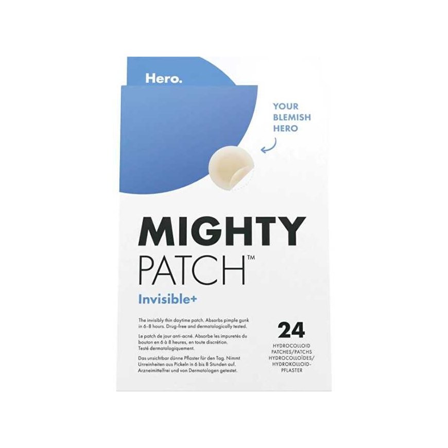 Mighty Patch Invisible+ -sankarit ihovirheille (hydrokolloidilaastarit) 24 kpl.