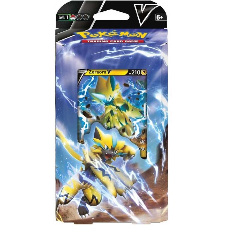 Коллекционные игровые карты Pokemon Deoxys против Zeraora V Battle Deck – 2