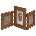 Atmosphera BRIANA standing photo frame for 3 pictures, pleated pattern, 50.7 x 21.7 cm Atmosphera BRIANA standing photo frame for 3 pictures, pleated pattern, 50.7 x 21.7 cm
