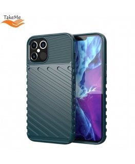 TakeMe Thunder супер тонкий и прочный TPU чехол-крышка для Apple iPhone 12 Pro Max Темно зеленый