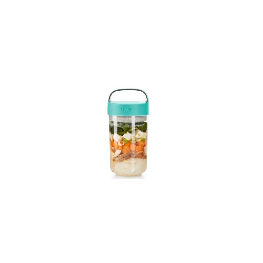 Lékué 888304 food storage container Round Jar 0.6 L Turquoise 1 pc(s) – 4