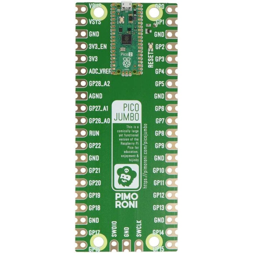 Pico Jumbo - moduuli, jossa on liitetty Raspberry Pi Pico 2 - PiMoroni PIM747 – 2