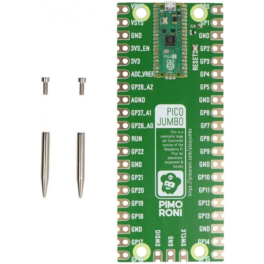 Pico Jumbo - moduuli, jossa on liitetty Raspberry Pi Pico 2 - PiMoroni PIM747 – 3