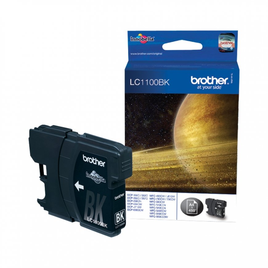 Brother LC-1100BK Black Ink Cartridge tintes