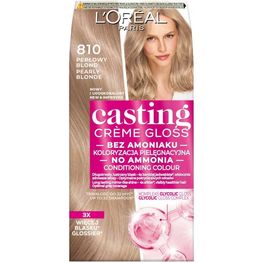 LOREAL Casting краска для волос №810 Pearl для светлых волос