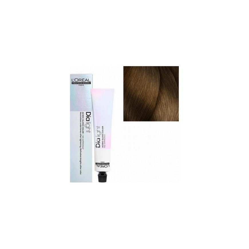 L'Oreal Professionnel, Dia Light, ammoniakittomat, pysyvä hiusväri, 7.13, 50 ml – 2