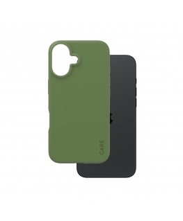 PanzerGlass CARE by ® Fashionable Case Green iPhone 16 mobiiltelefoni ümbris Kate Roheline