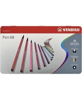 STABILO Pen 68 felt pen Multicolour 30 pc(s)